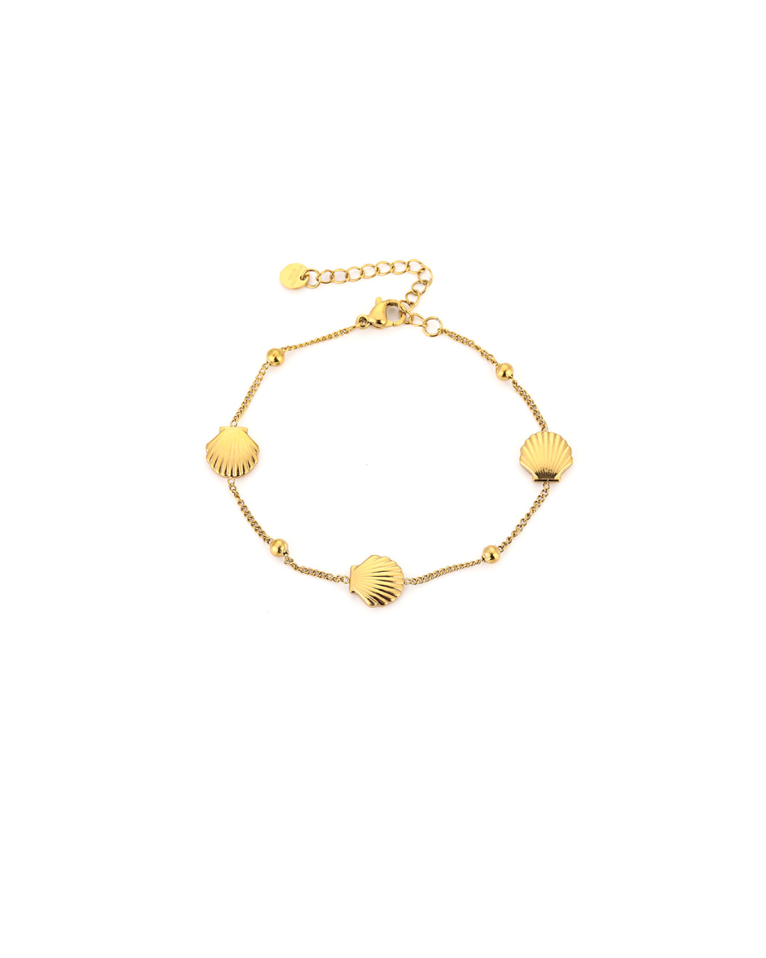 Schelp & bolletjes armband