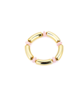 Kralenarmband - goud & roze