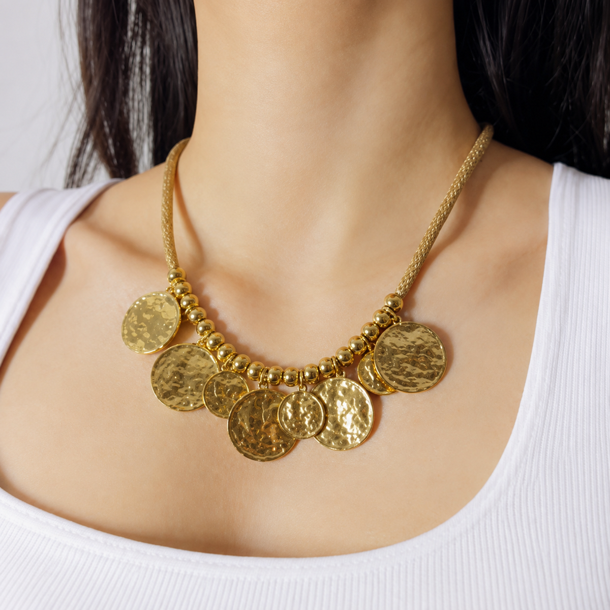 Coin touw statement ketting