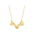 Triple hearts ketting - S