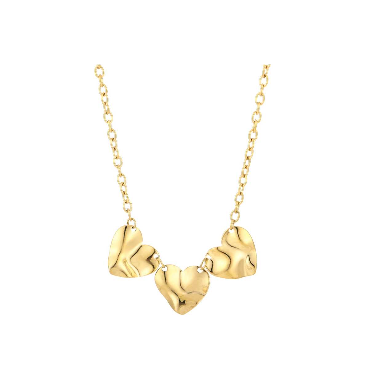 Triple hearts ketting - S