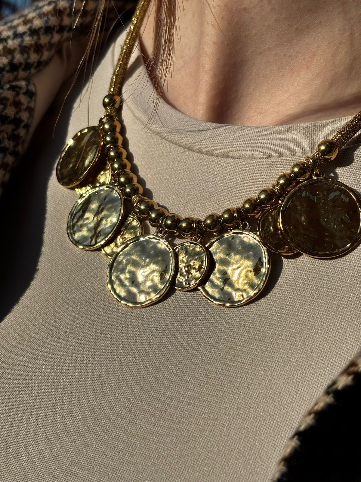Coin touw statement ketting