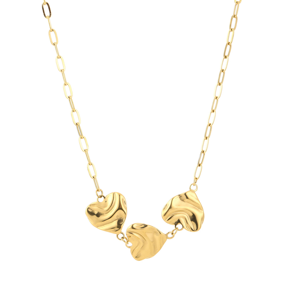 Triple heart ketting - XXS